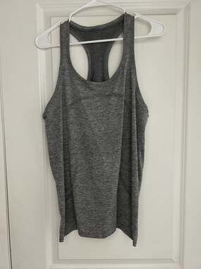 Lululemon Swiftly Tech Racerback Tank Top 2.0 Heathered Slate Grey Size 12